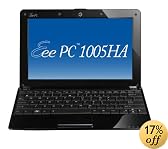 ASUS Eee PC Seashell 1005HA-MU17-BK 10.1-Inch Black Netbook - 8.5 Hours of Battery Life (Windows 7 Starter)
