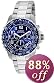 Invicta Men's II Collection Chronograph Stainless Steel Blue Dial Watch #6621