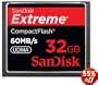 SanDisk Extreme - Flash memory card - 32 GB - 400x - CompactFlash