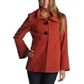 Jessica Simpson Women's Single Breasted Coat With Funnel Collar