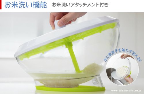 サラダスピナー Wash&Flesh 野菜水きり・流水洗い・米洗い DOSW01