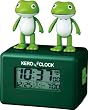 リズム時計 目覚し時計 ケロクロック アクション付 歌うカエル 8RDA41RH05