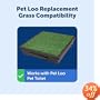 the Pet Loo Kitty Kat 20-4/5-Inch by 17-2/3-Inch Pet Toliet Plush Replacement Grass