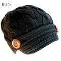 Knitted short visor trendy cab driver hat for women