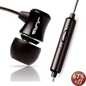 JBuds J3M Micro Atomic In-Ear Earphones with Microphone (Jet Black, iPhone Compatible)