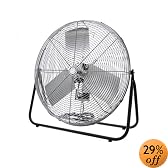 TPI Corporation F24-TE Industrial Workstation Floor Fan, Single Phase, 24" Diameter, 120 Volt