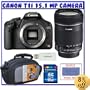 Canon EOS Rebel T1i Digital SLR (Body OutFit) w/ EF-S 18-135mm f/3.5-5.6 IS Lens + 16GB Memory Card + Advanced Shooters Package Package # 1