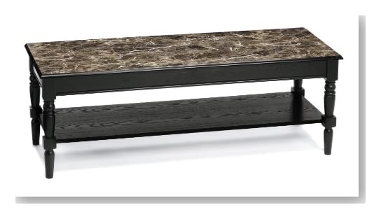 French Country Faux Marble Top Coffee Table Style M6042184