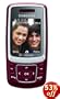 Samsung t239 Complete FlexPay Phone, Burgundy (T-Mobile) with one month of free service