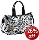 Okiedog Equinox Metro Luxury Messenger Baby Changing Bag (Black/White)