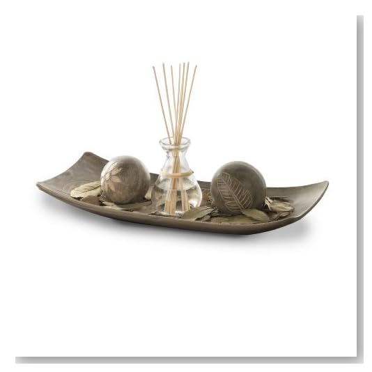 Anchor Home Collection Diffuser Garden with Leaves and Decorative Balls