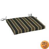 Strathwood Gibranta Hardwood Arm Chair Polyester Cushion, Striped Oakdale Midnight