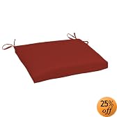 Strathwood Gibranta Hardwood Arm Chair Polyester Cushion, Solid Red