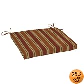 Strathwood Gibranta Hardwood Arm Chair Polyester Cushion, Striped Landry Pumpkin