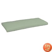 Strathwood Gibranta Hardwood 2-Seater Bench Polyester Cushion, Solid Mist
