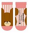 くまのがっこうキャラソックス ジャッキーフェイス