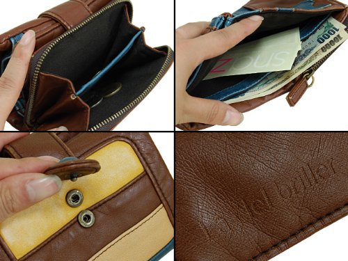 (ラシェル)La ciel briller 2 二つ折り 財布 MA/BL/マスタード/ブルー(DKW-90038MABL)