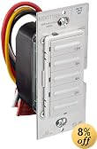 Leviton LTB12-1LZ Decora 1800W Incandescent/20A Resistive-Inductive 1HP Preset 2-4-8-12 Hour Countdown Timer Switch, White/Ivory/Light Almond