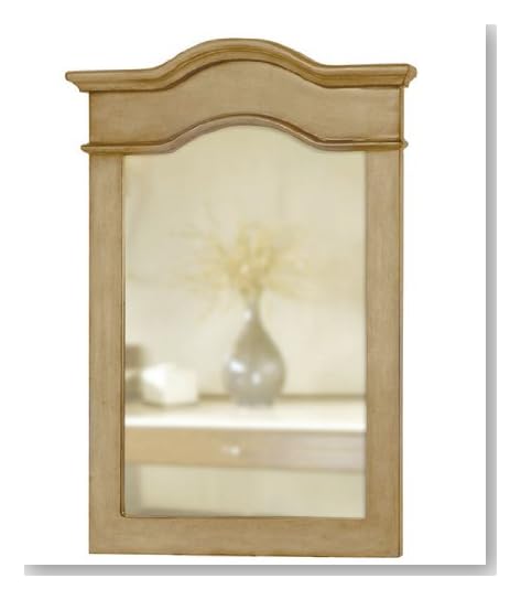 Belle Foret BF80023 Portrait Mirror, Distressed Parchment Finish