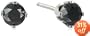 14k White Gold Black Diamond Stud Earrings (1/2 cttw)