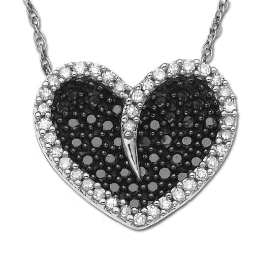 pave heart pendant 