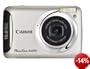 Canon PowerShot A495 Digitalkamera (10 Megapixel, 3-fach opt. Zoom, 6,2 cm (2.5 Zoll) Display) silber