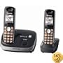 Panasonic KX-TG6512B DECT 6.0 PLUS Expandable Digital Cordless Phone System with 2 Handsets