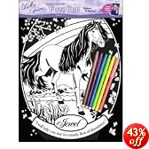 Jewel Fuzzy Coloring Poster