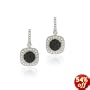 Sterling Silver 2/5ct TDW Black Diamond Dangle Earrings
