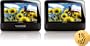 Philips PD7012/37 7-Inch LCD Dual Screen Portable DVD Player, Black