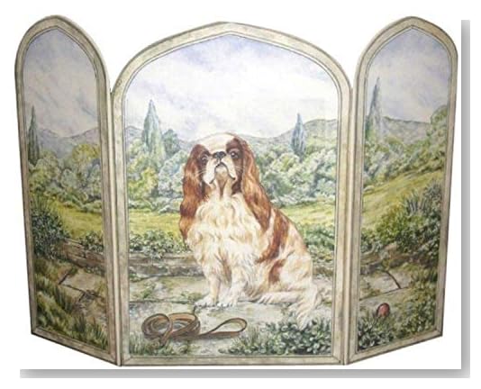 Stupell Industries 3 Panel Outdoor Decorative Dog Fireplace Screen, 31 by 44 by .375 Inches