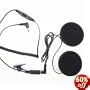 GSI Super Quality Motorcycle Helmet Dual-Sided Earphones - Wind and Noise Cancellation Great Sound - Fits in Helmet Earphones Slot - Connects to MP3/iPod/iTouch/Nano/Classic/CD Palyer Audio devices