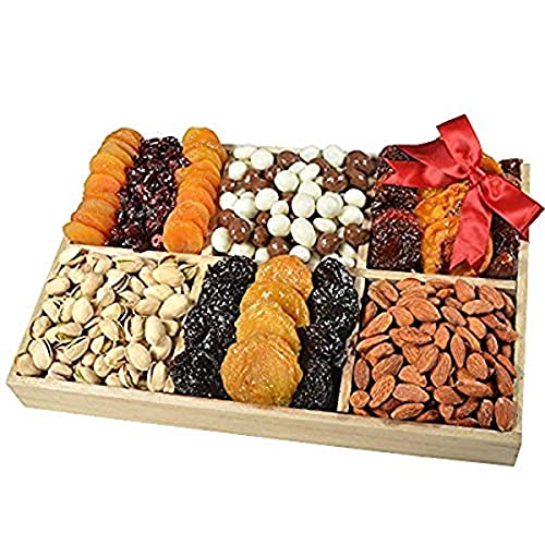 Broadway Basketeers Dried Fruit Round Basket (Large) Gift Basket