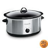 Crock-Pot SCV700SS 7-Quart Oval Manual Slow Cooker, Stainless Steel