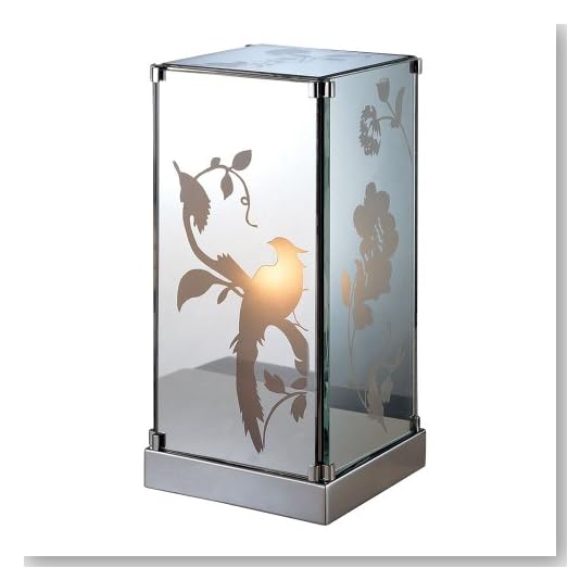 Laura Ashley TX0001 Carin Mirrored Table Lamp