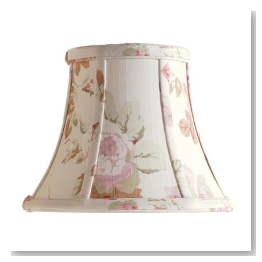 Laura Ashley SLL25107 Stowe 7-Inch Bell Clip Shade, Floral