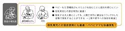 母乳を飲む時の自然な姿勢を再現。親も子も快適授乳。