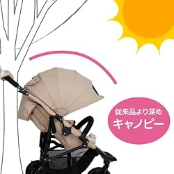 2段階のリクライニング・通気性の良いクッション