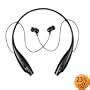 LG Tone (HBS-700) Wireless Bluetooth Stereo Headset - Retail Packaging - Black/Orange