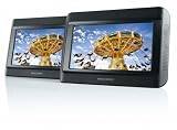 Nextbase Click 9 Lite Duo tragbarer DVD-Player 22,8 cm (9 Zoll) mit 2 Bildschirmen inkl. Auto-Holmhalterung