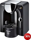 Bosch TAS5542 Tassimo T55 Multi-Getr�nke-Automat mit Chrom Designapplikationen in Opal Black / Intelligente Getr�nkeerkennung