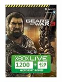 XBOX 360 Live Points Card 1200 Gears of War 3 + 400 Points
