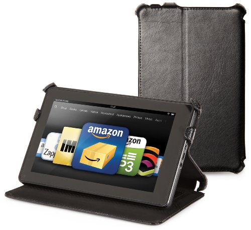 Kindle Fire Leather Cover by Marware, Black