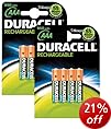 Duracell AAA Supreme1000mAh Rechargeable Batteries--8 Pack