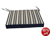 Kurtis Outdoor Garden Furniture Chair Cushion - Blue/ Pinstripe