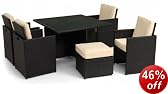 Li-Lo Leisure Deluxe Bellini Set - Black (9 Pieces)
