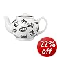Queens Fine China Silhouette Crowns Teapot