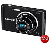 Samsung ST77 Digitalkamera (16 Megapixel, 5-fach opt. Zoom, 7,6 cm (3 Zoll) Display, bildstabilisiert, nur micro-SD) schwarz