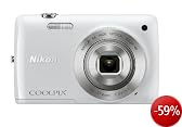 Nikon Coolpix S4300 Digitalkamera (16 Megapixel, 6-fach opt. Zoom, 7,6 cm (3 Zoll) Display, bildstabilisiert) wei�