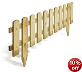 Rowlinson 1.2m Picket Border Fence (Pack of 2)